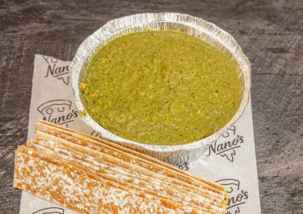 Hummus con Pesto de Pistacho